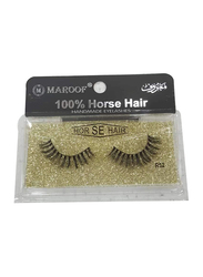 Maroof Mink 3D Hair Handmade Eyelashes, R52 Black, Black